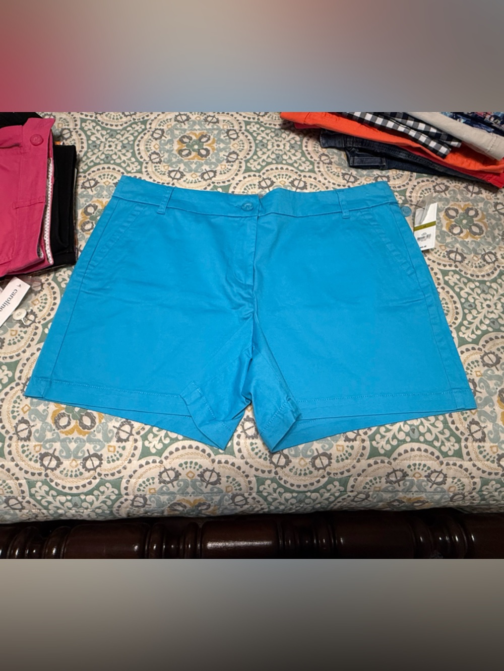 NWT Crown & Ivy Blue Caroline Shorts 14